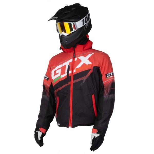 Куртка для снегохода GTX #2 black-red (текстиль) (S)