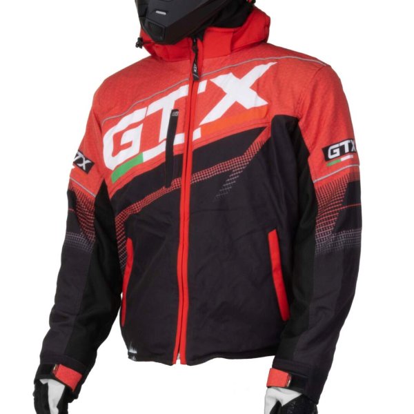 Куртка для снегохода GTX #2 black-red (текстиль) (XXL)