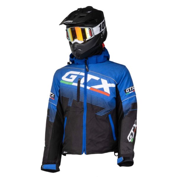 Куртка для снегохода GTX #1 black-blue (текстиль) (XXL)
