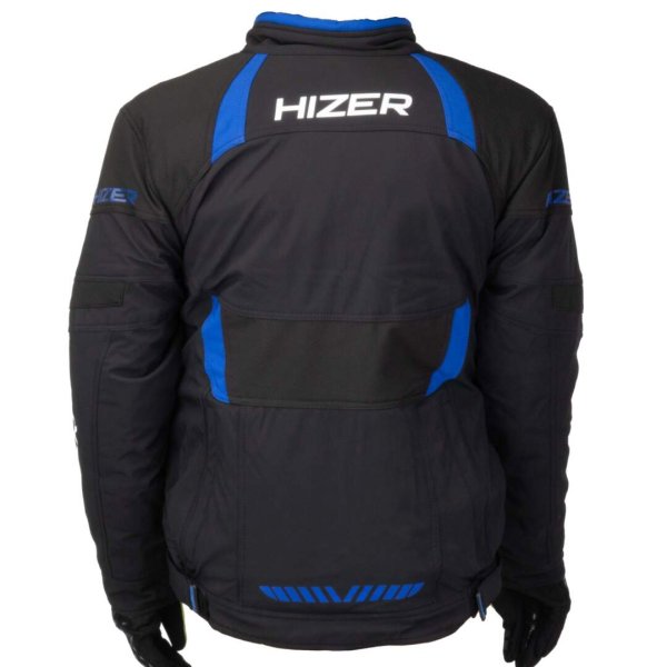 Куртка для снегохода HIZER #2 black-blue (текстиль) (L)