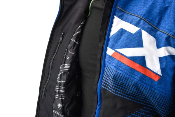 Куртка для снегохода GTX #1 black-blue (текстиль) (XL)