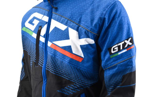 Куртка для снегохода GTX #1 black-blue (текстиль) (S)